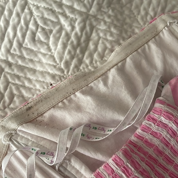 Lily Pulitzer strapless candy pink and white striped dress size 6. - Picture 4 of 6